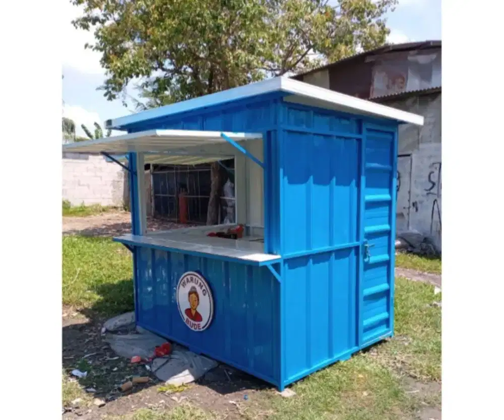 Booth container/stand gerobak jualan.