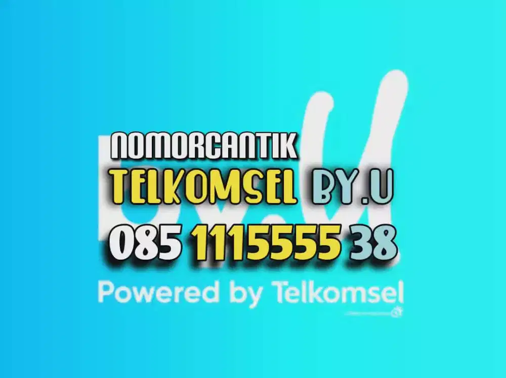 (bisa COD) Nomor CANTIK kartu TELKOMSEL By.U Tripel Kuarted 1115555