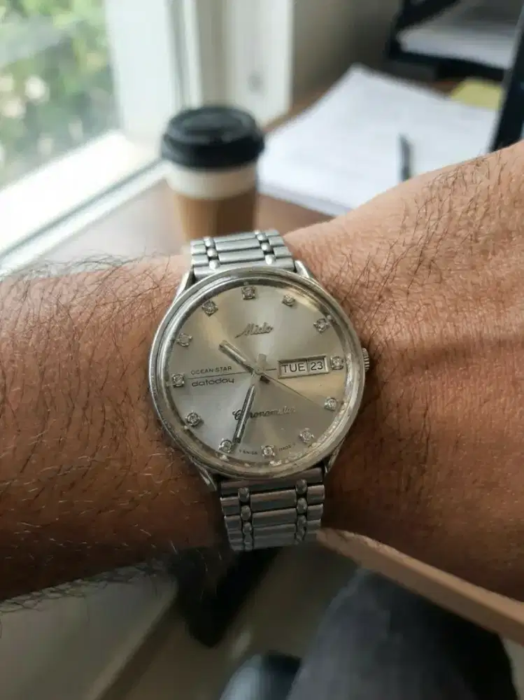 Jam tangan Vintage Mido Ocean Star Datoday automatic