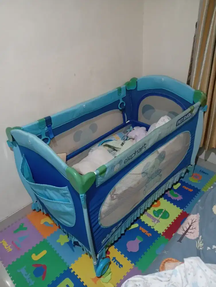 Ranjang baby merk BabyDoes biru