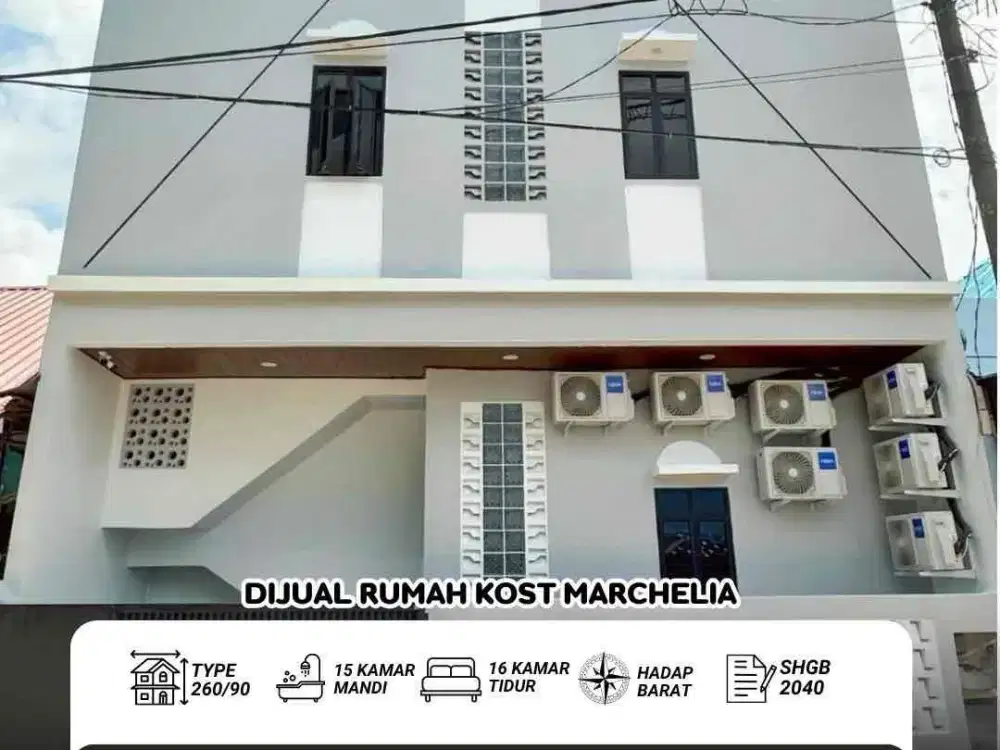 Dijual Rumah Kost Taman Marchelia batam center