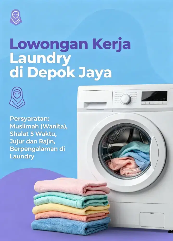 Dibutuhkan Karyawan Laundry daerah Depok Jaya