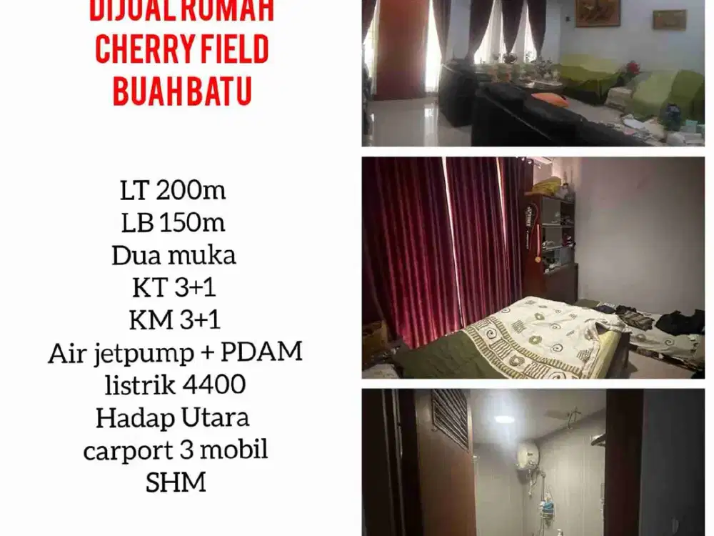 Dijual cepat rumah 2 lantai di komplek Cherry field ciganitri Buahbatu