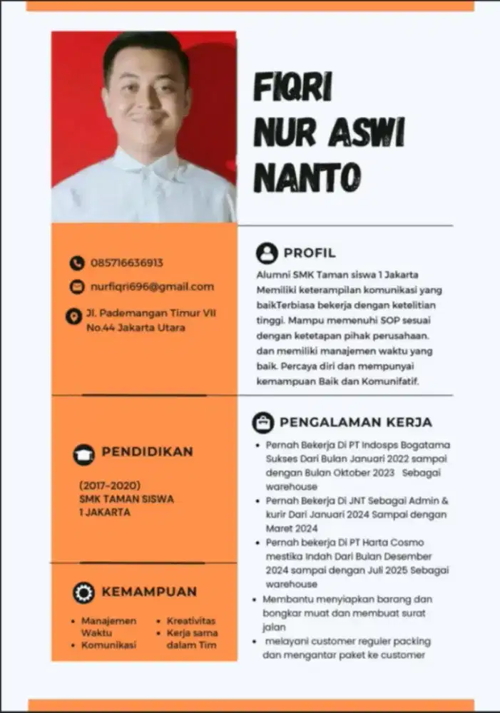 Cari kerja secepatnya ibu bapak
