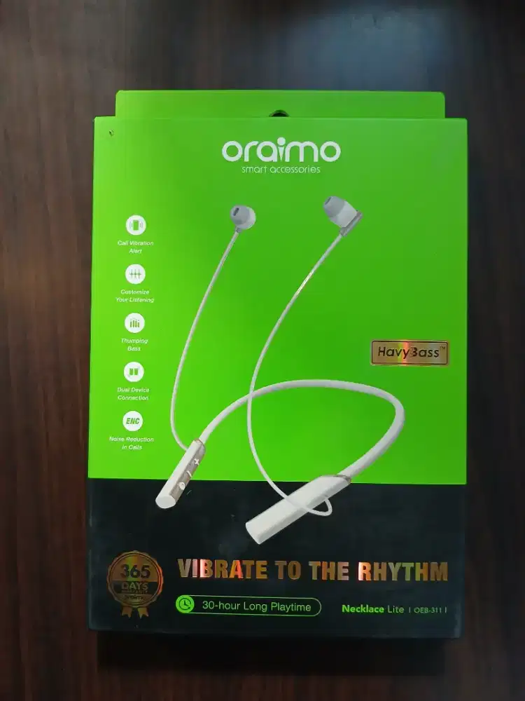 oraimo Bluetooth Wireless Neckband Headset Necklace Lite 30h OEB-311