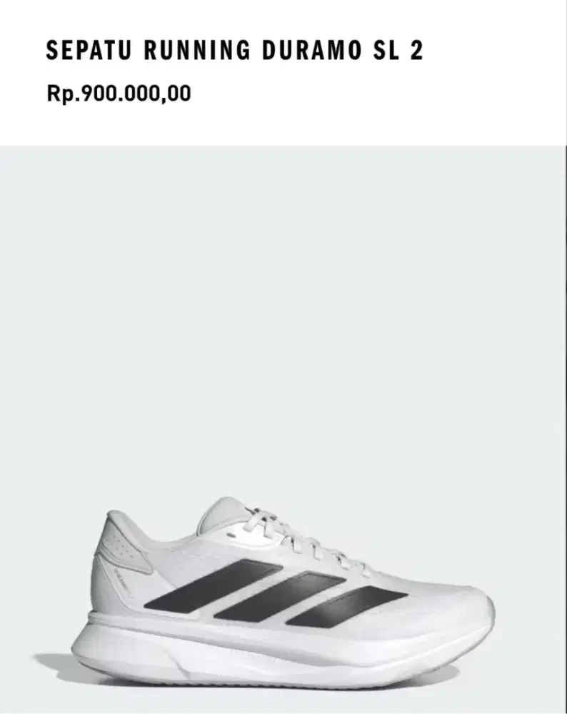 Sepatu Adidas Duramo SL 2 warna putih
