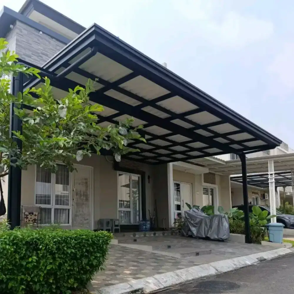 Kanopi Besi Hollow Atap Alderon Double Layer