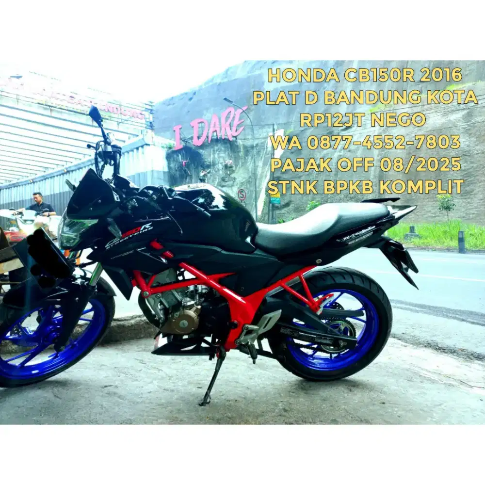 Honda CB150R Street Fire 2016 BPKB STNK Faktur