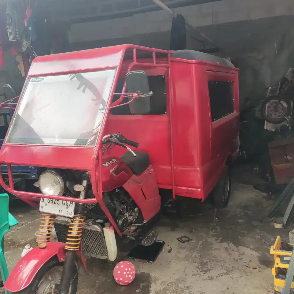 Motor viar bok terbuka roda tiga