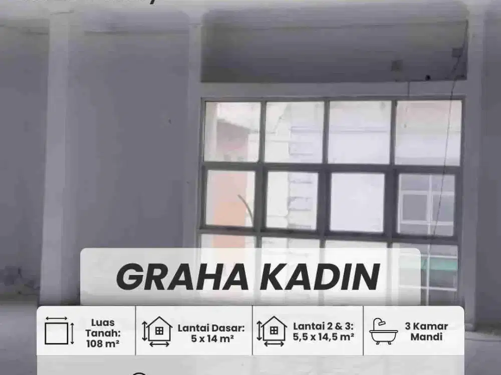 DIJUAL RUKO 3 LANTAI GRAHA KADIN, BATAM CENTER