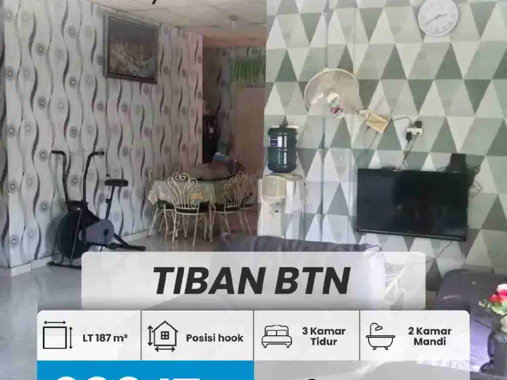 DIJUAL RUMAH HOOK TIBAN BTN, BATAM