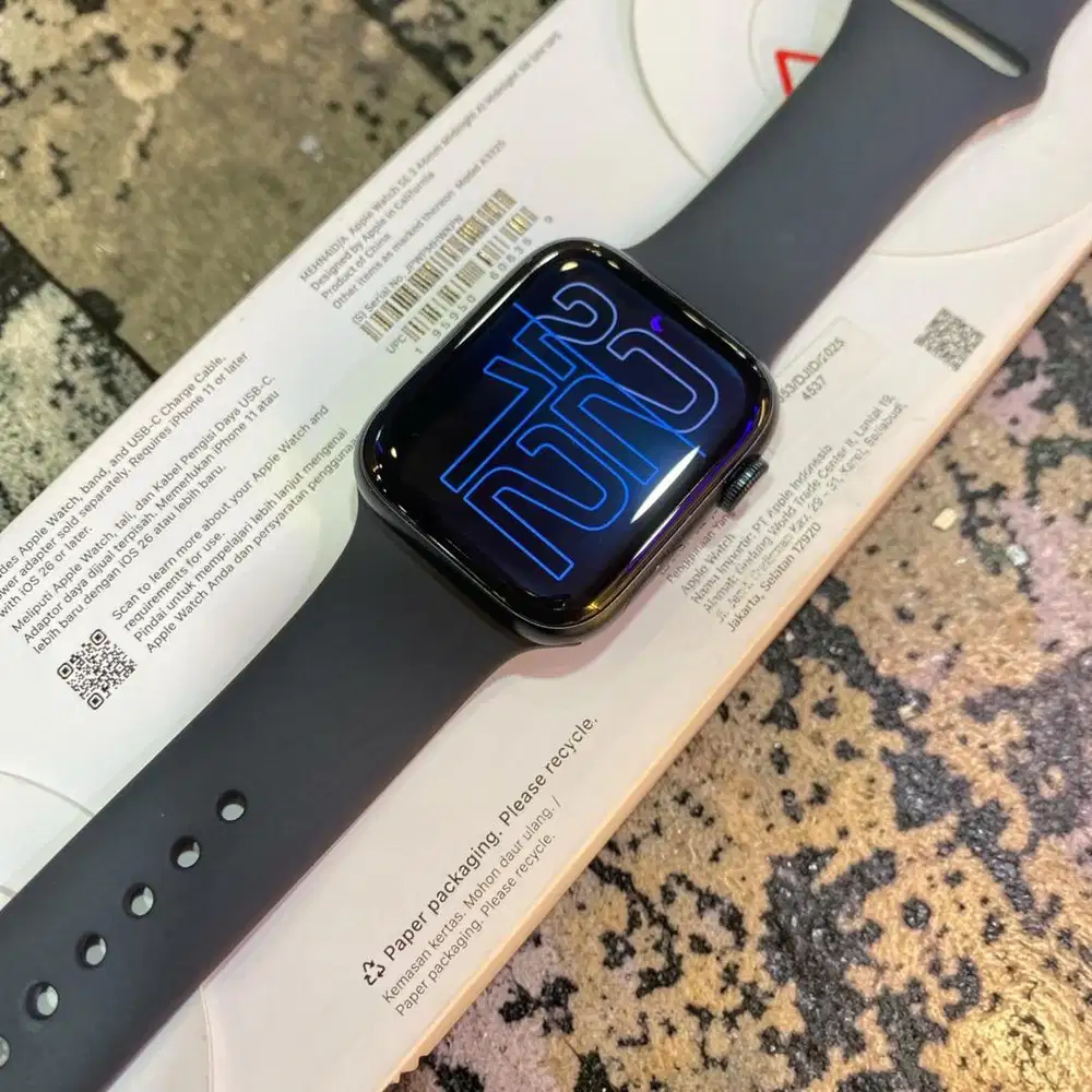 apple watch SE 3 44mm BH100% iBox mulus garansi
