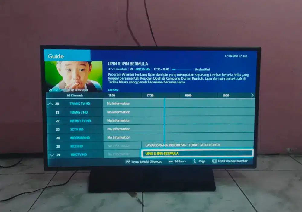 Tv Samsung smart digital old 40 inch