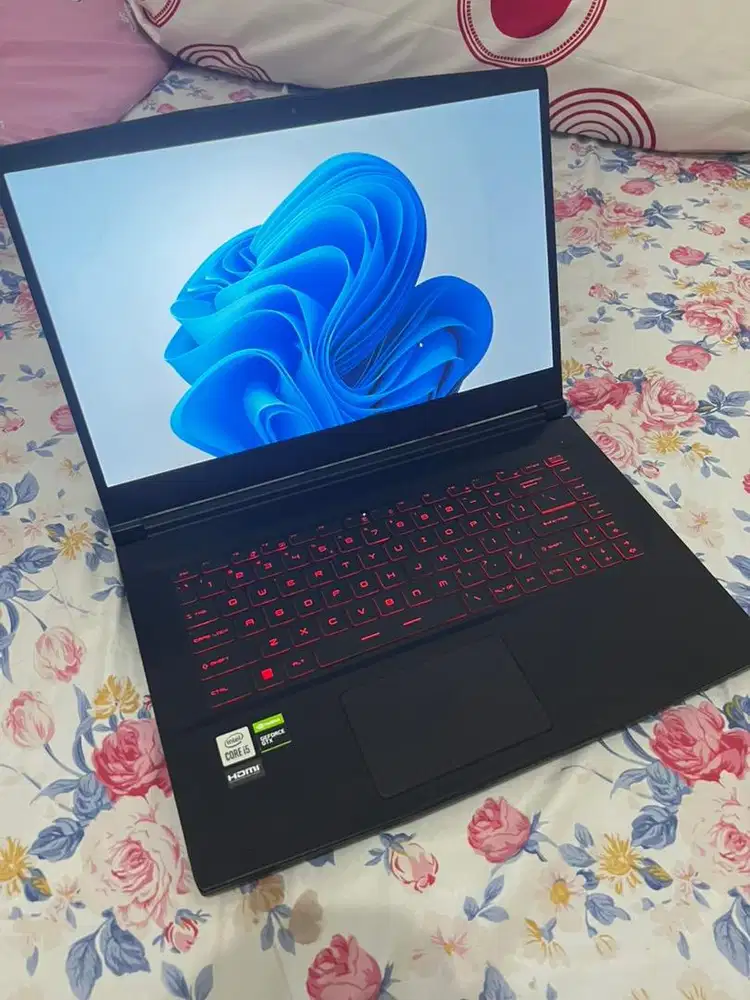 MSI GF63 THIN 10SC i5-10500H Gen 11 RAM8 GB HDD500 +SSD 256GB GTX 1650