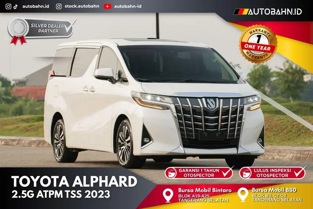 TOYOTA SAFETY SENSE! Toyota Alphard 2.5 G ATPM TSS 2023