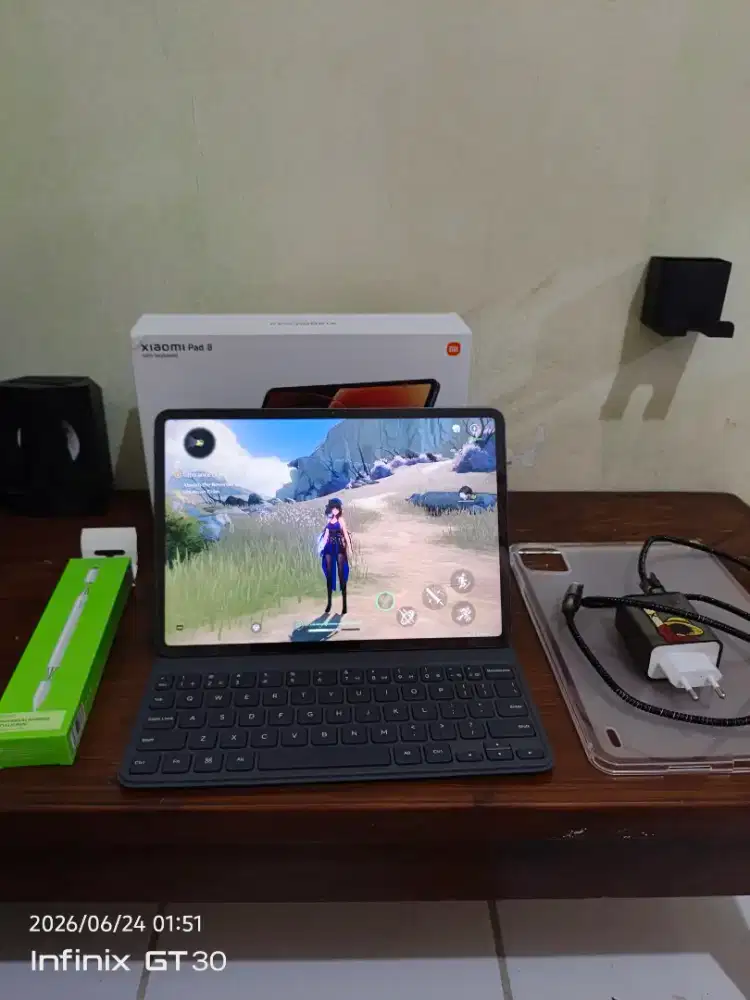 xiaomi mi pad 8 8/256 GB Fullset mulus baru 3 hari garansi resmi