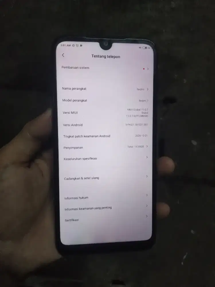 REDMI 7 2/16 normal full original
