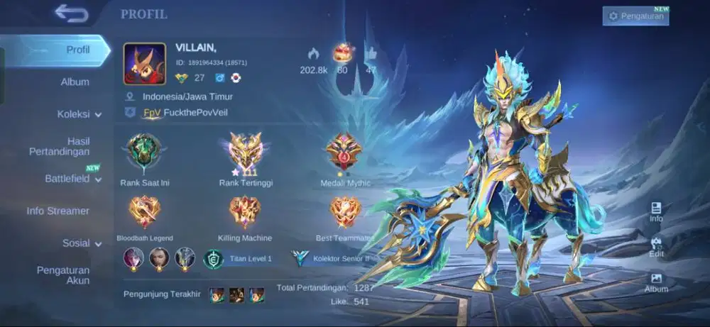 Akun ml polosan ex imo