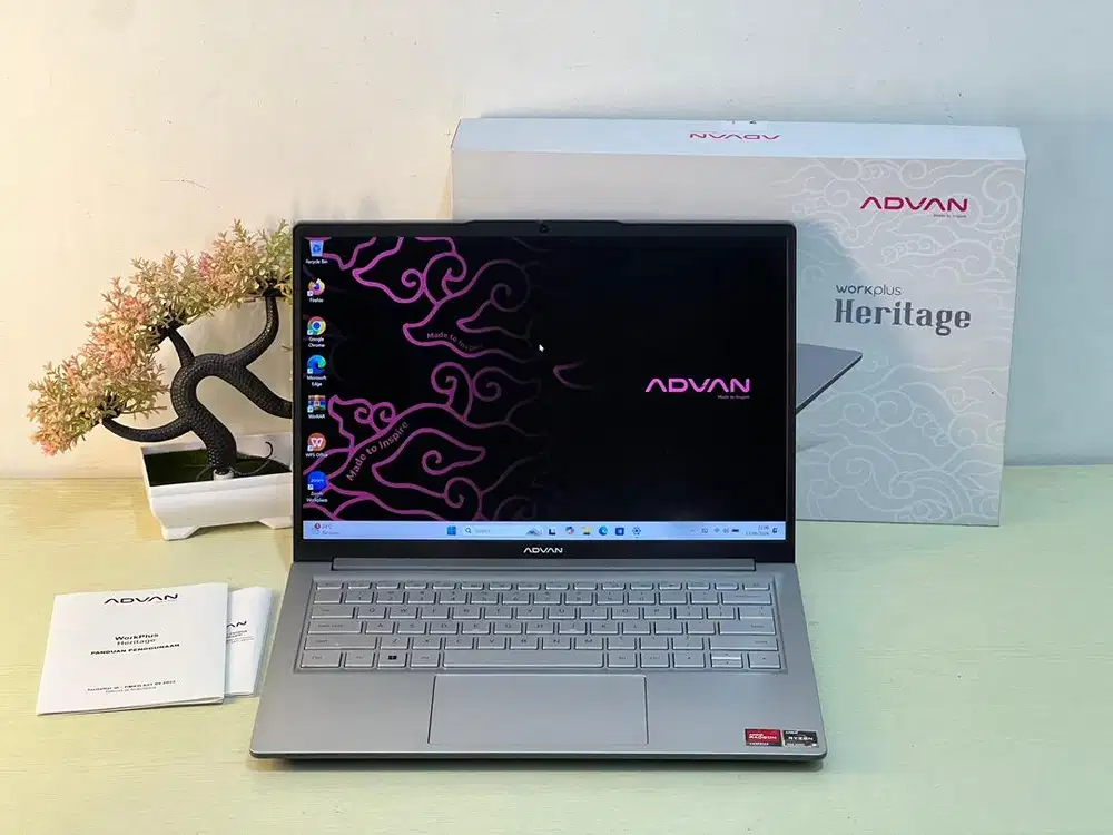 Advan WorkPlus Heritage R5-7535HS RAM 8 SSD 512 GB Fullset Mulus