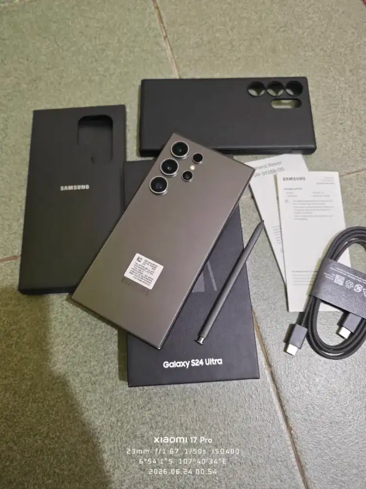 Samsung s24 ultra 256gb resmi mulus