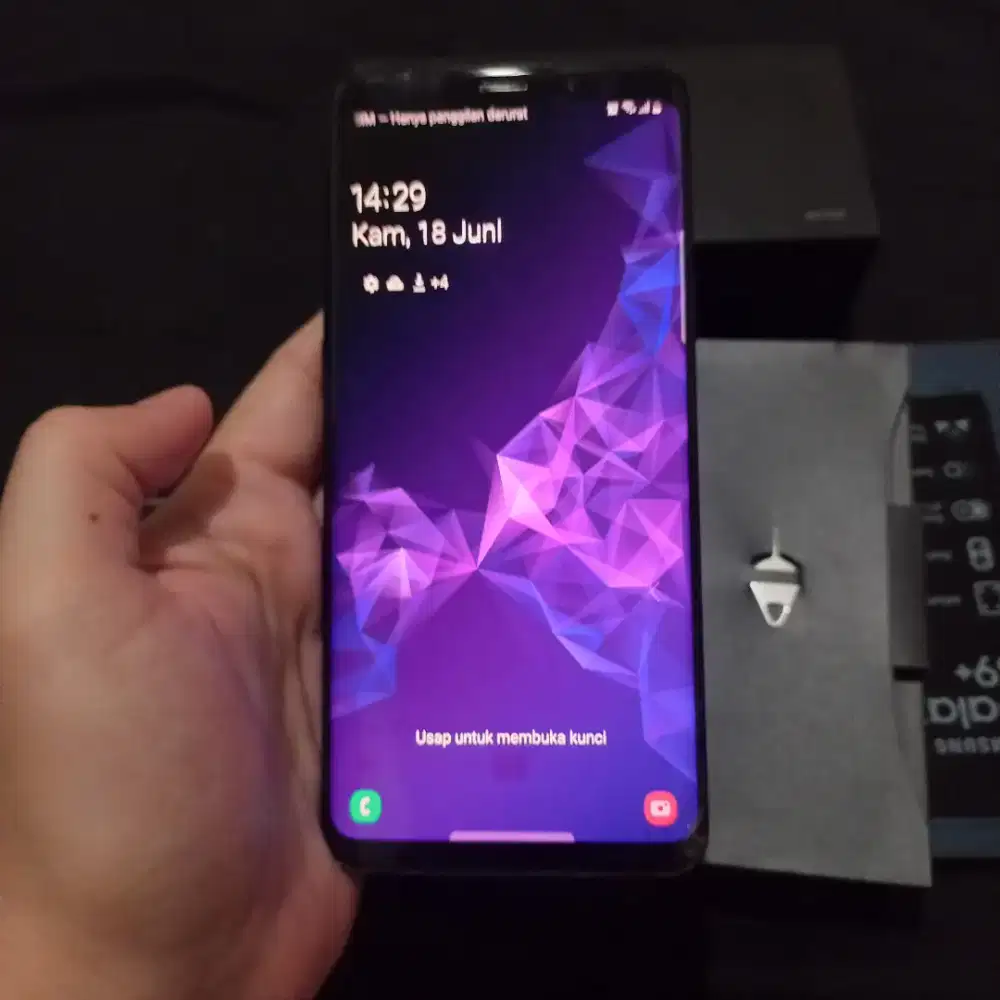 jual cepet samsung s9 plus 6/256 gb fullset original