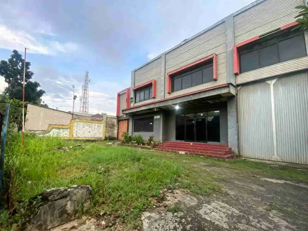Disewakan Bangunan Gudang Terbuka atau Workshop Dan Lahan Di Bantar Gebang. Kota Bekasi