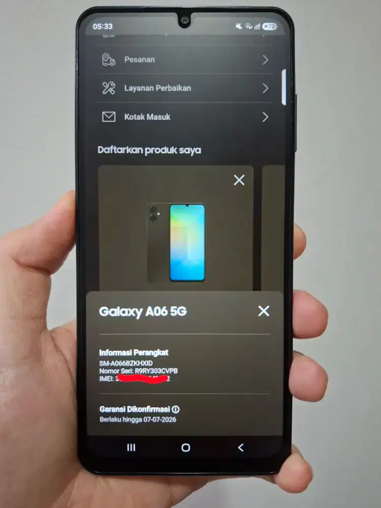 Samsung A06 5g 6/128 Hitam