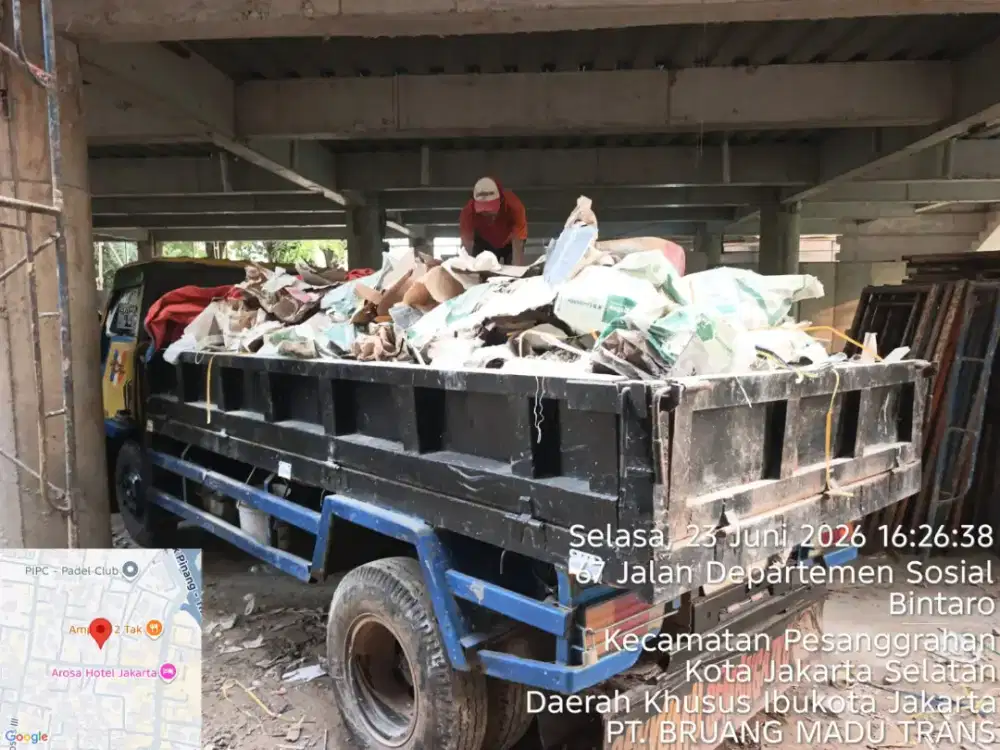 Jasa buang puing dan angkut sampah