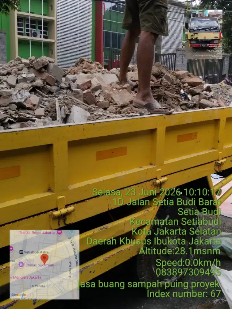 Jasa buang puing dan angkutan sampah