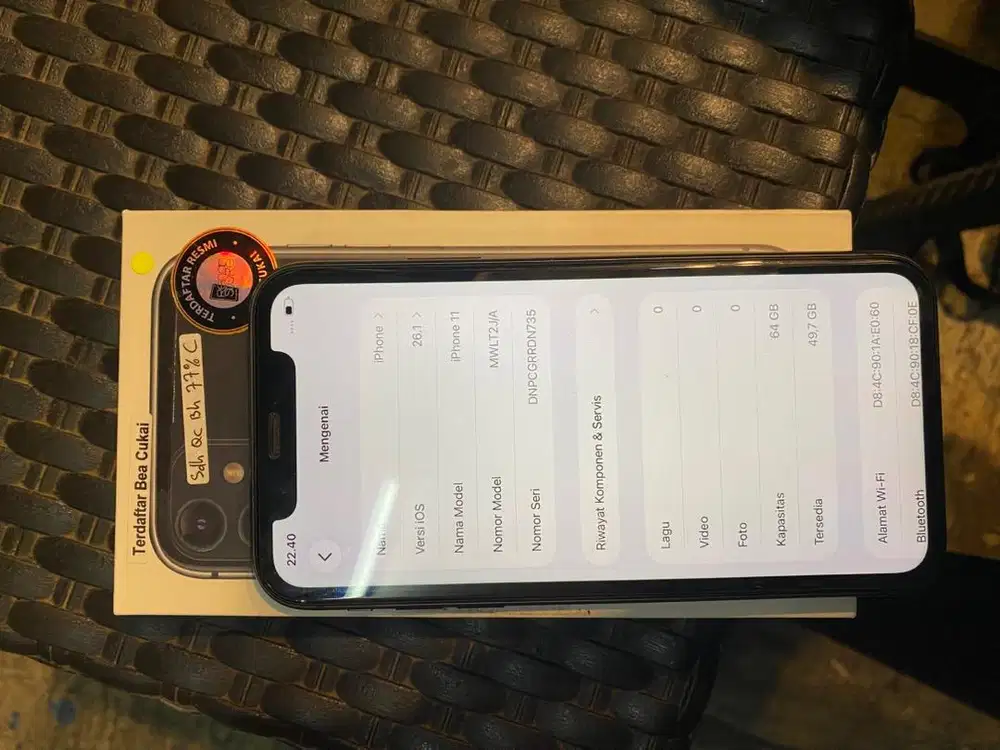 iphone 11 64 gb black beacukai resmi