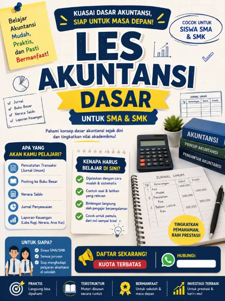 Les Akuntansi Dasar untuk SMK dan SMA
