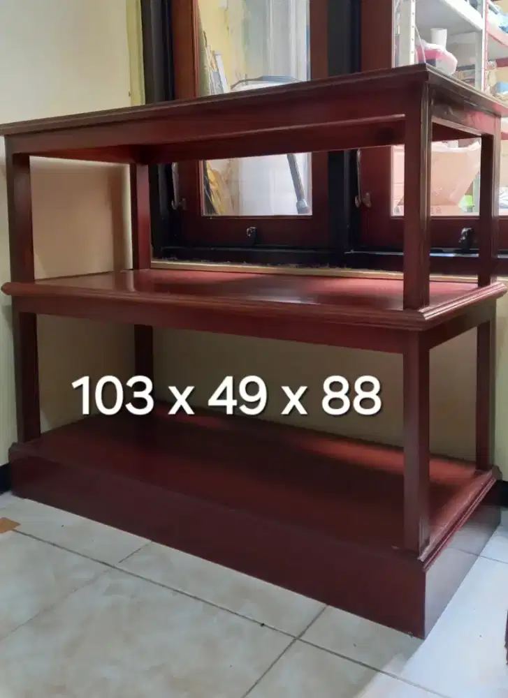 Meja kayu serbaguna set jual borongan