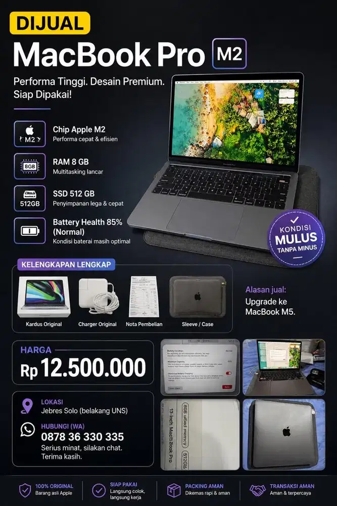 Macbook pro m2 ( 8/512 )