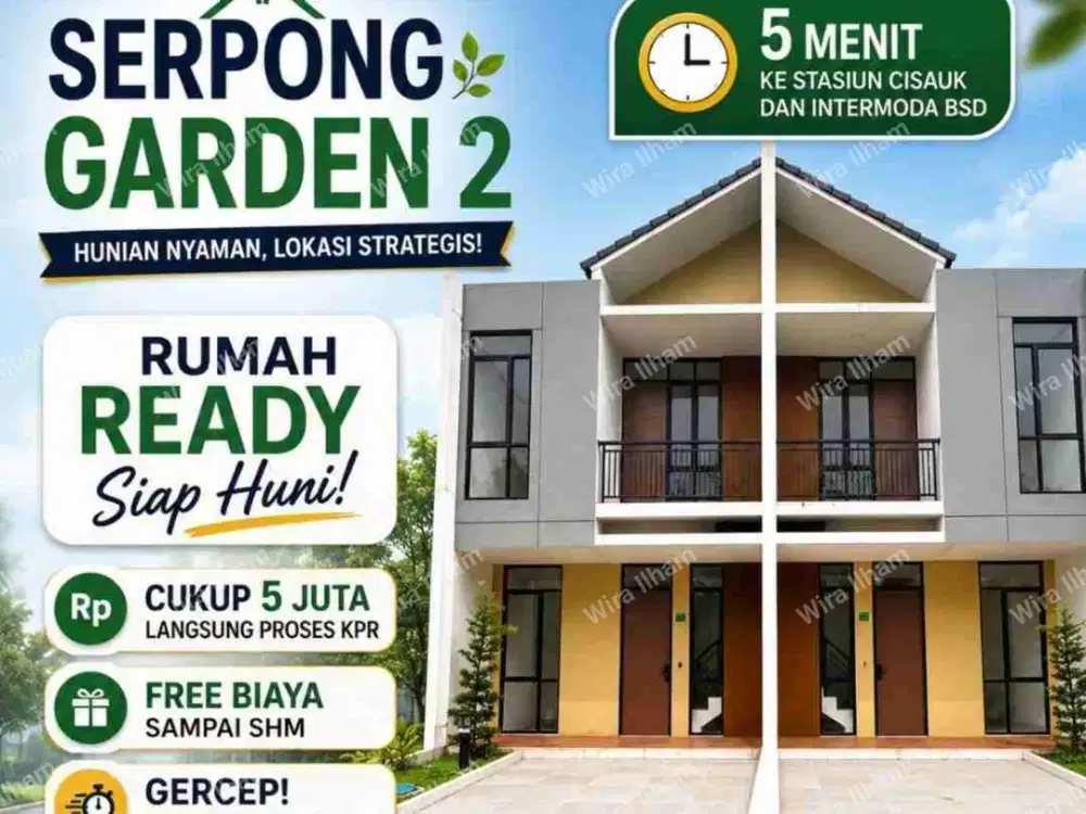 Modal 5Juta Siap Huni At Serpong Garden Cisauk Tangerang