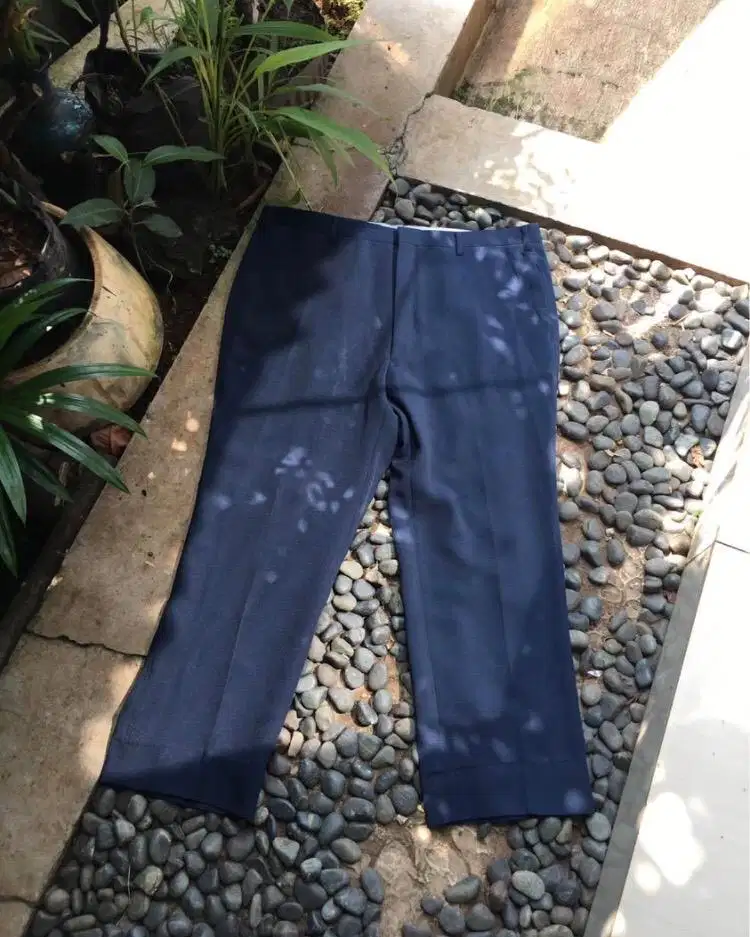 celana bahan navy bigsize besar