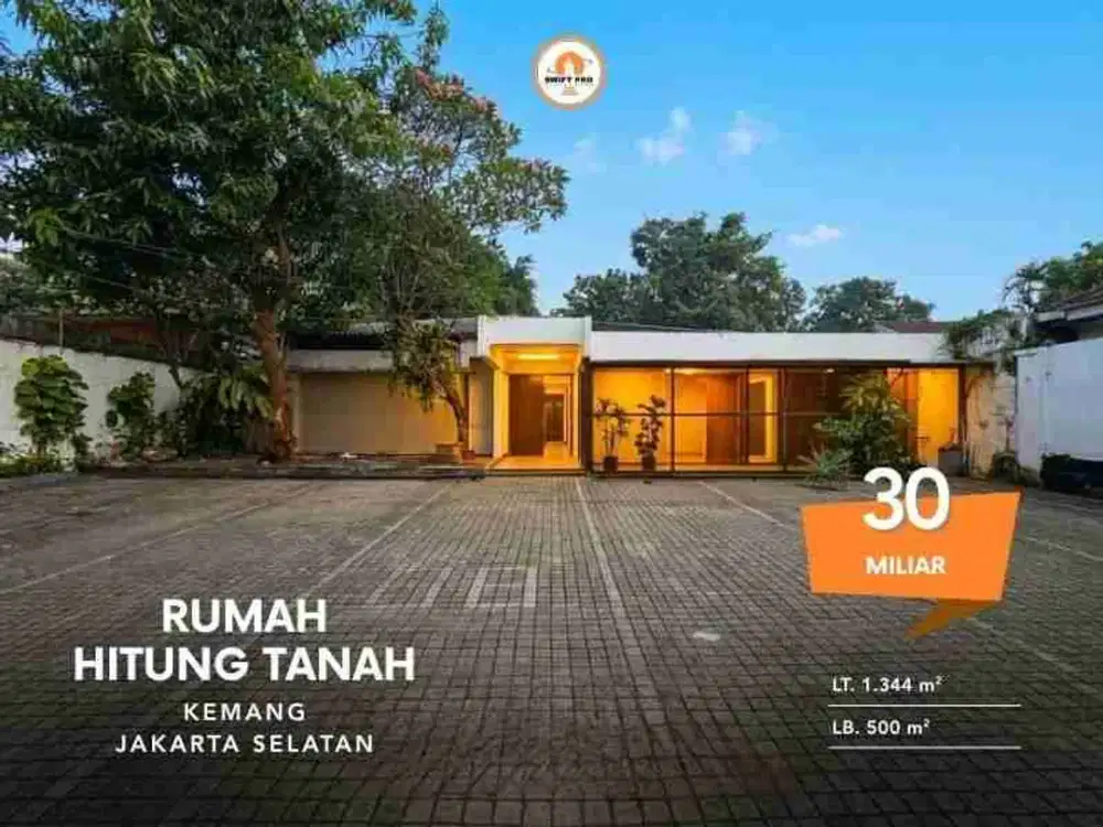 Rumah hitung tanah Harga NJOP kemang jakarta selatan