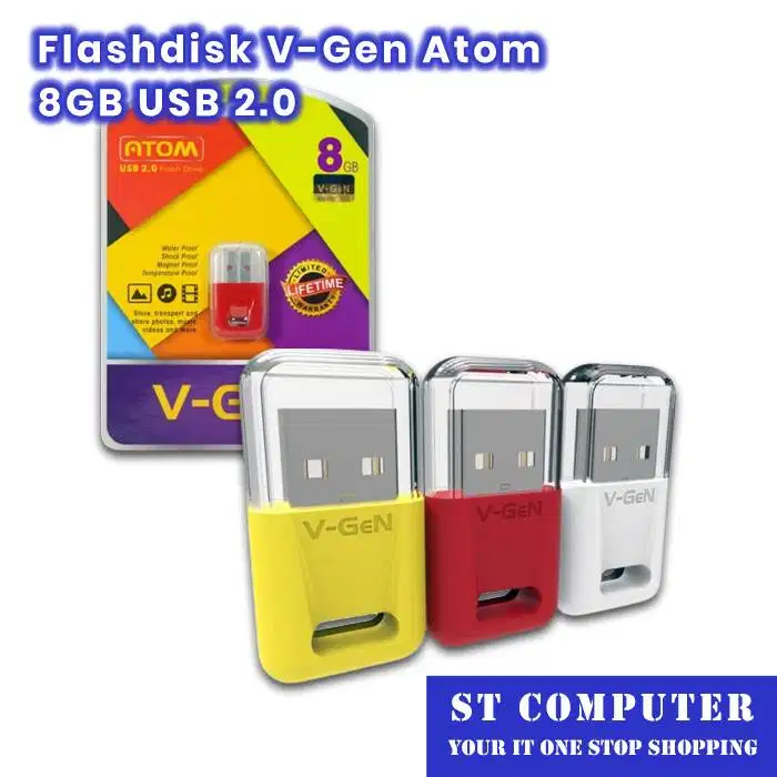Flashdisk V-Gen Atom 8GB USB 2.0