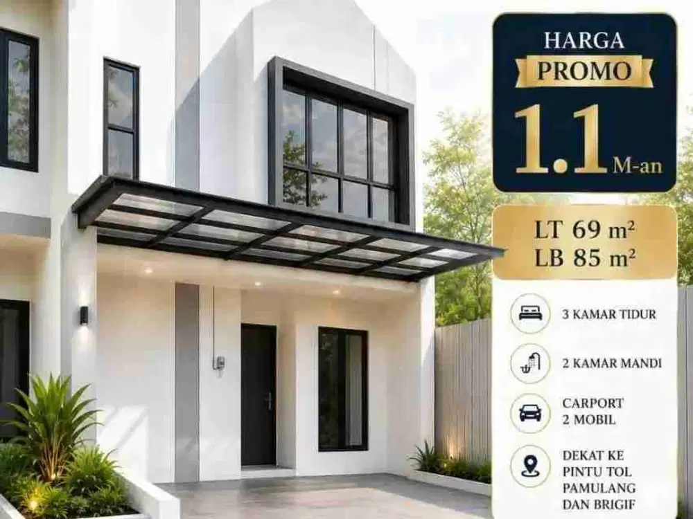 Rumah Ready Stock Pd.Cabe Dekat Lembah Cinere Mas, Toll, MRT Lebak Bulus, Fatmawati, Pondok Indah