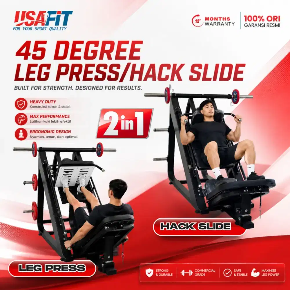 Usafit 45Degree Leg Press Hack Slide