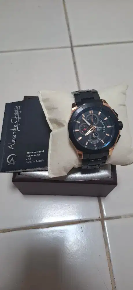 Alexandre Christie Chronograph AC 6632 MCBBRBA Men Stainless Steel