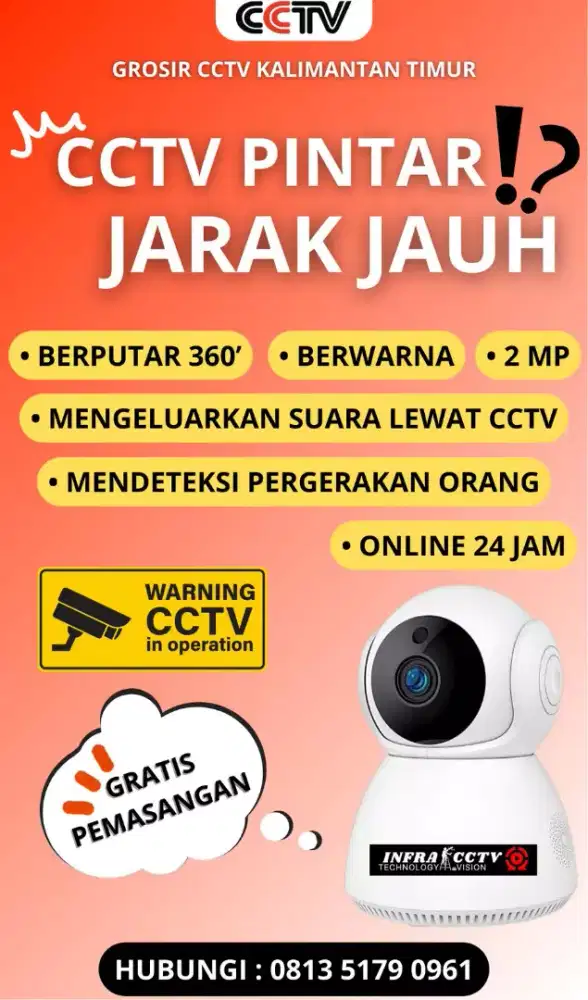 PROMO CAMERA CCTV ONLINE DIHP BISA BERSUARA 2 ARAH