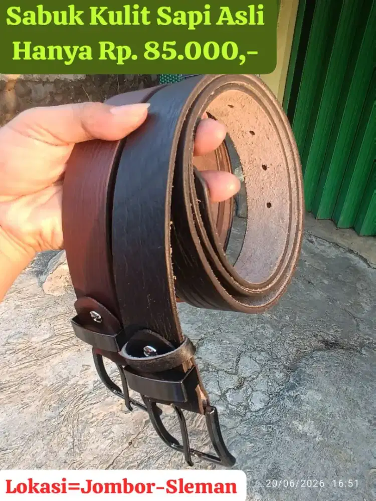 SABUK KULIT SAPI ASLI 100%