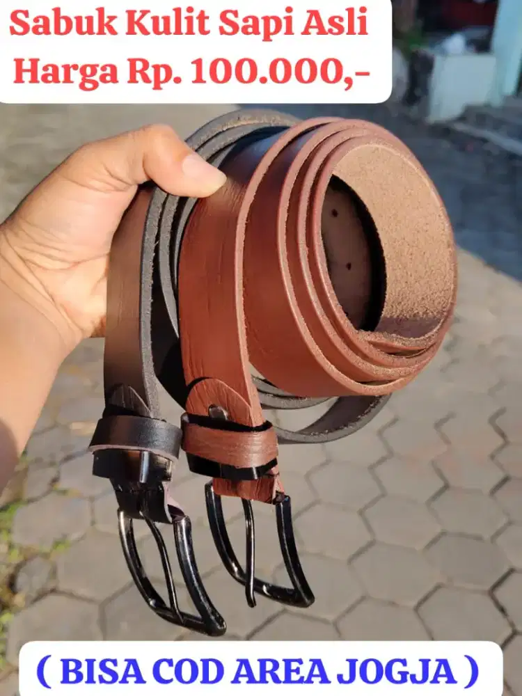 Sabuk Full Kulit Sapi Asli 100% ( PROMO )