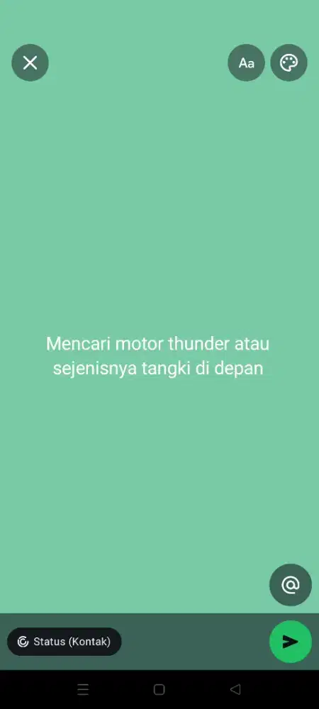 Mencari kenderaan thunder kalo ada yang mau jual coba tawarkan ja