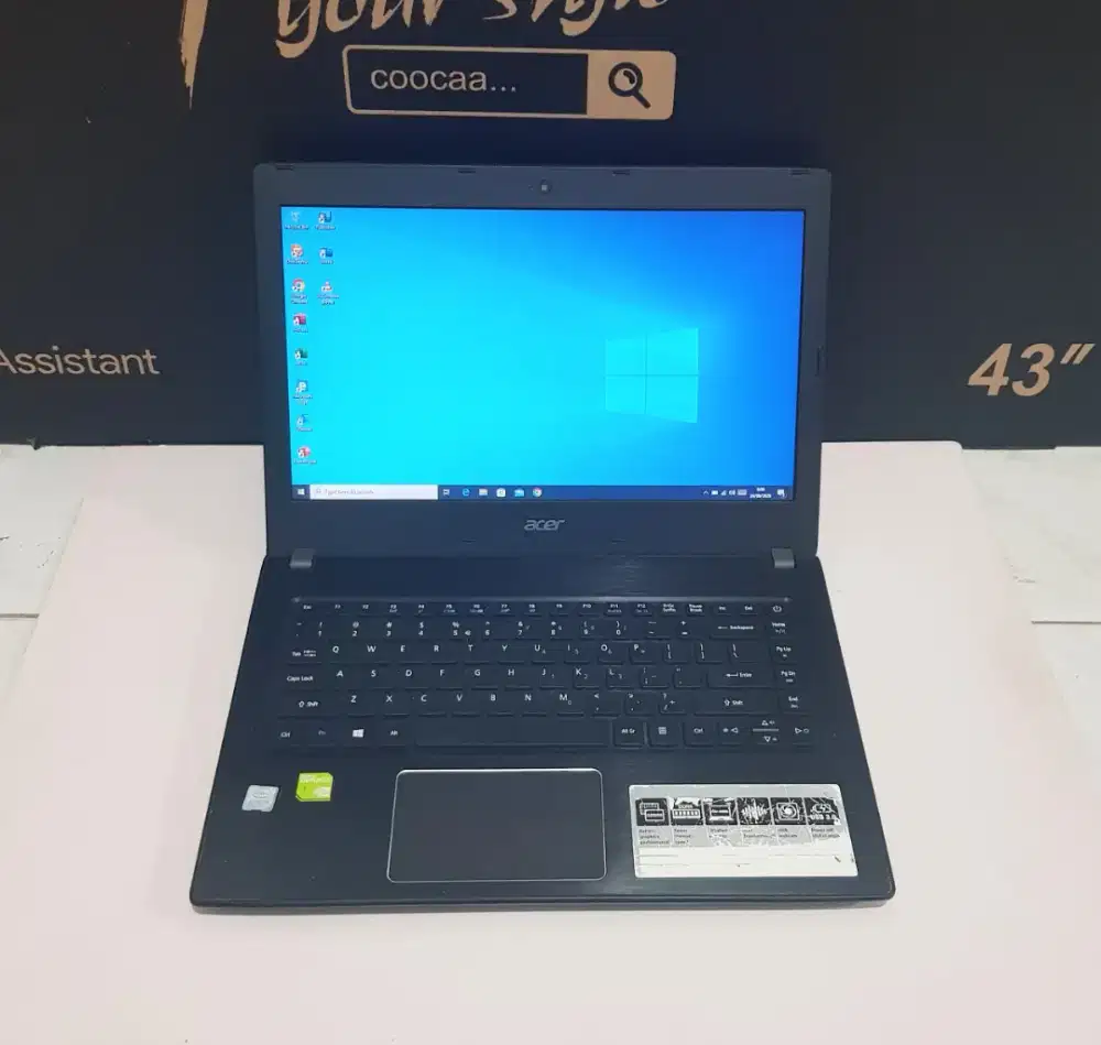 Laptop Gaming Acer E5-475G Core i5 Gen7 Ram 8Gb DDR4 SSD NVME 256Gb