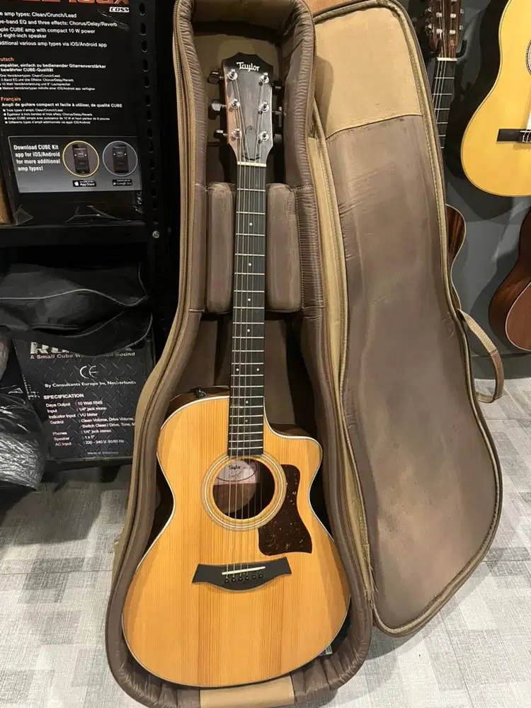 Taylor 212 ce gitar akustik original