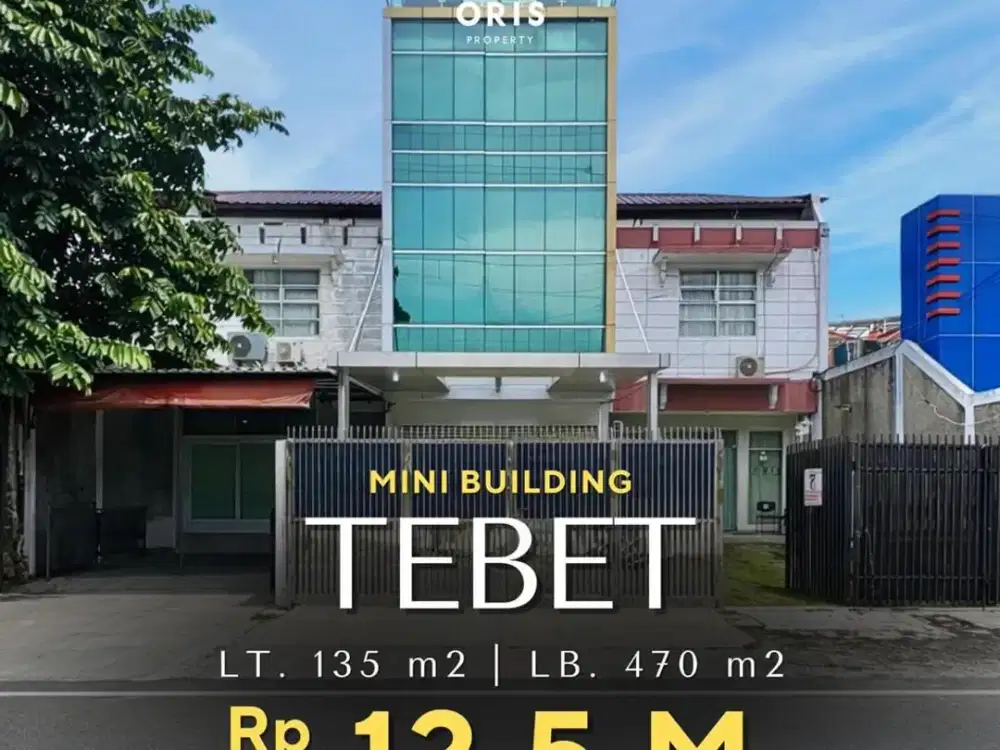 For Sale Mini Building 4 Lantai + Rooftop Area Komersil