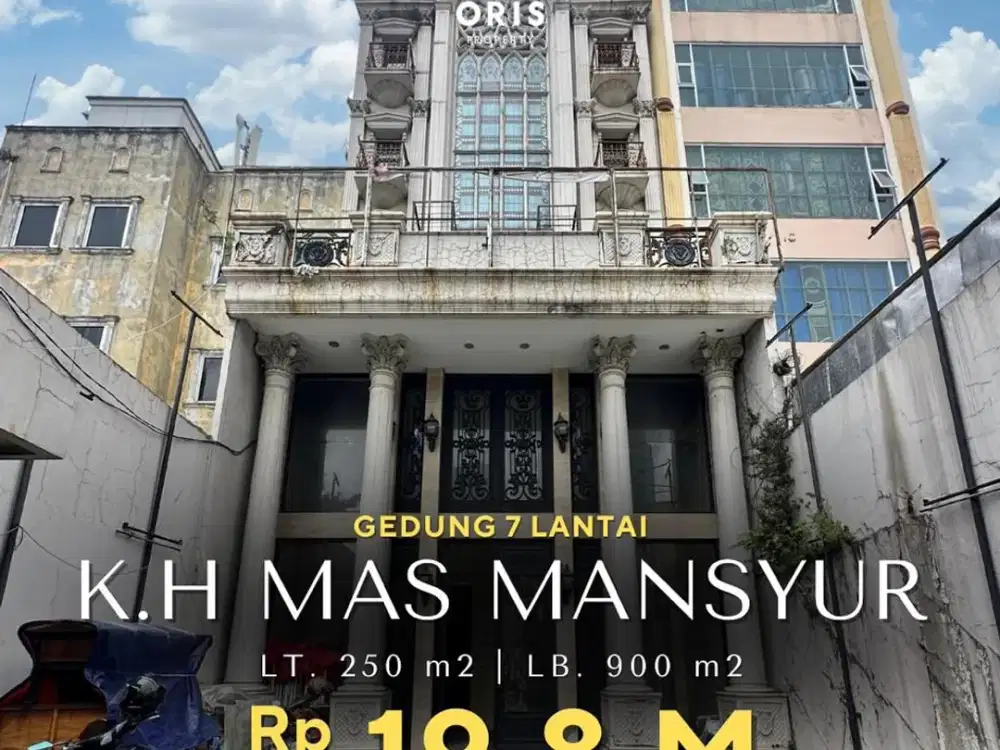For Sale Gedung 7 Lantai Siap Pakai - K.H Mas Mansyur