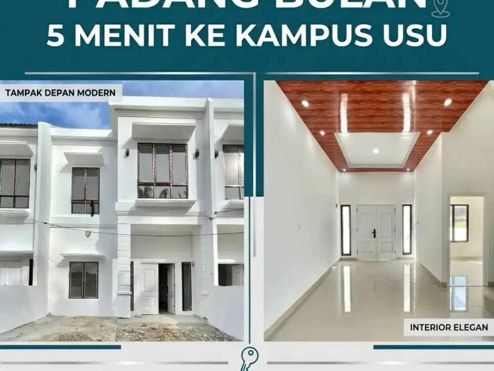RUMAH MURAH STRATEGIS 2 LANTAI DI PADANG BULAN MEDAN SELAYANG
