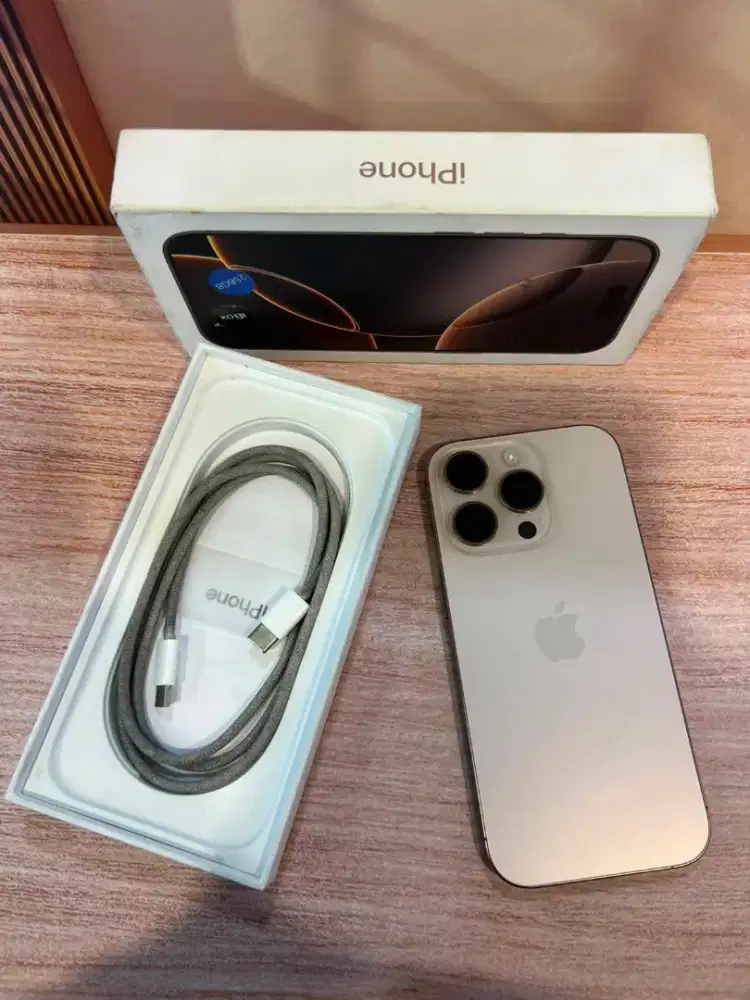 iPhone 16 Pro 256GB Desert T Ex iBox BH 87% lengkap